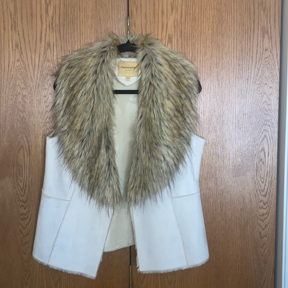 UPCOUNTRY by DU MONDE Women's Vest size xs women beige color